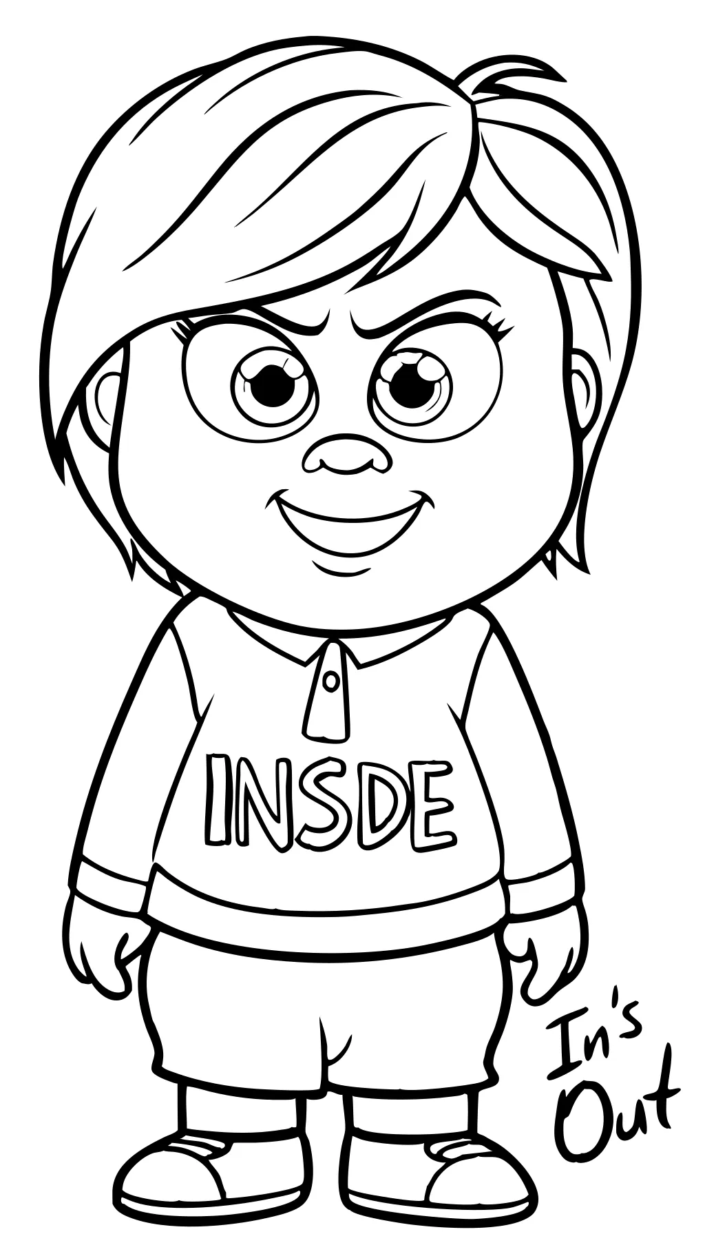 Inside Out 2 Envy Coloring Pages